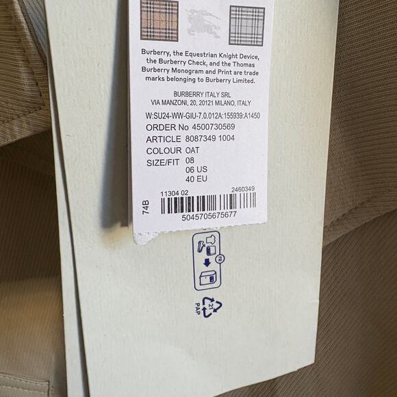 Burberry off-centre canvas trench jacket Light Beige 8 $2999 - Picture 11 of 12